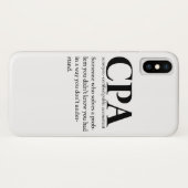 Funny CPA Certified Public Accountant Definition Case-Mate iPhone Case (Achterkant (horizontaal))