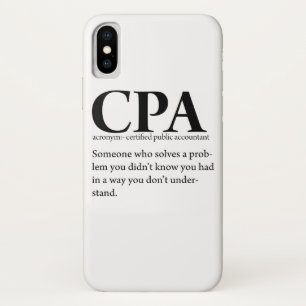 Funny CPA Certified Public Accountant Definition Case-Mate iPhone Case