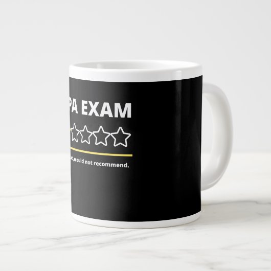 Funny CPA Exam Accountant Mannen Vrouwen Gift One Grote Koffiekop (Voorkant rechts)
