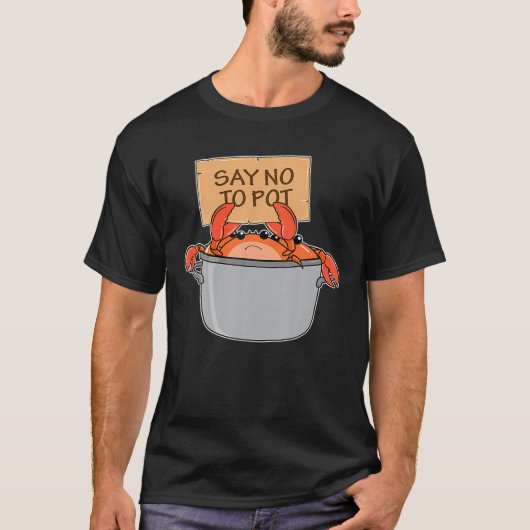 Funny Crab Boil Cooking Seafood Pot Chef T-shirt (Voorkant)