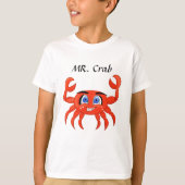 Funny Crab-illustratie T-shirt (Voorkant)