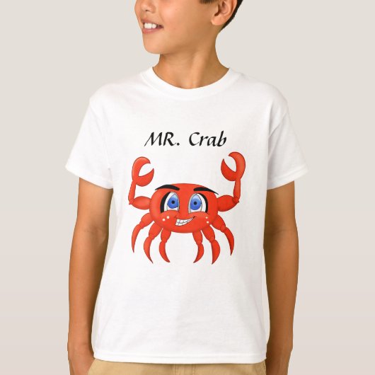 Funny Crab-illustratie T-shirt (Voorkant)