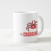 Funny Crab Lover Grote Koffiekop (Voorkant rechts)