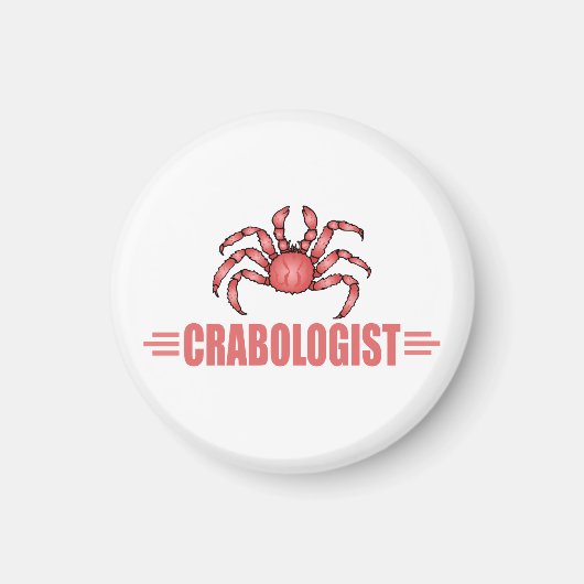 Funny Crab Lover Magneet (Voorkant)