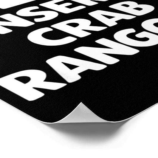 Funny Crab Rangoon Apparel _ Hilarious Foodie  Poster (Hoek)