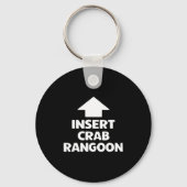 Funny Crab Rangoon Apparel _ Hilarious Foodie Sleutelhanger (Voorkant)