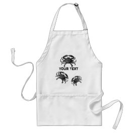 Funny Crab Sjabloon Seafood Apron Standaard Schort