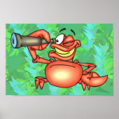 Funny Crab Spy Poster (Voorkant)