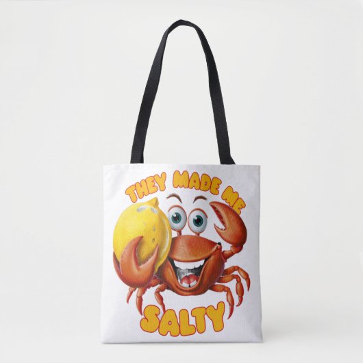 Funny Crab Tote Bag (Voorkant)