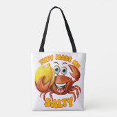 Funny Crab Tote Bag (Achterkant)