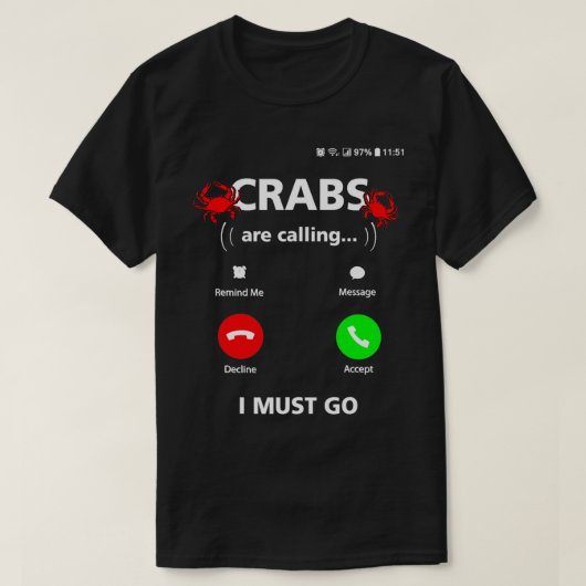 Funny Crabbing Mannen Blue Crab Lover Maryland T-shirt (Design voorkant)