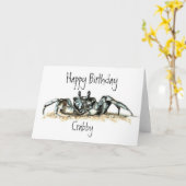 Funny, Crabby, Crab Kaart (Gele Bloem)