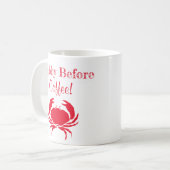 Funny Crabby voor Coffee Red Mok (Voorkant links)