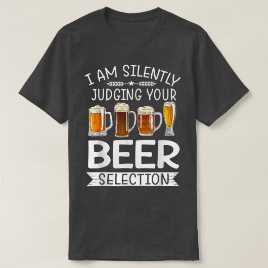 Funny Craft Beer Drink stilzwijgend Beer Sn T-shirt (Design voorkant)