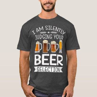 Funny Craft Beer Drink stilzwijgend Beer Sn T-shirt