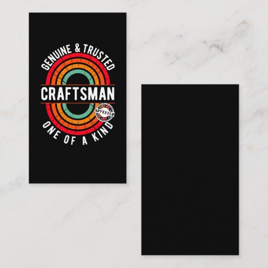 Funny Craftsman Pa Funny Handyman Visitekaartje (Voorkant / Achterkant)