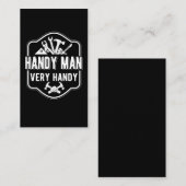 Funny Craftsman Tools Funny Handyman Visitekaartje (Voorkant / Achterkant)
