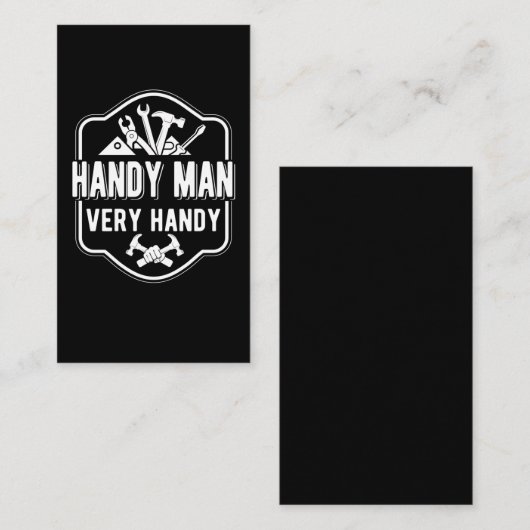 Funny Craftsman Tools Funny Handyman Visitekaartje (Voorkant / Achterkant)