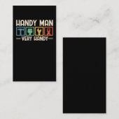 Funny Craftsman Tools Funny Mechanic Handyman Visitekaartje (Voorkant / Achterkant)