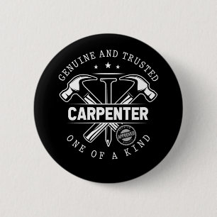 Funny Craftsman Woodwerker Witty Carpenter Ronde Button 5,7 Cm