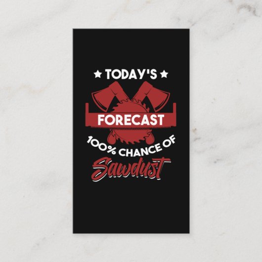 Funny Craftsman Woodworker Carpenter Father Visitekaartje (Voorkant)