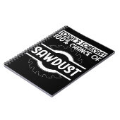 Funny Craftsman Woodworking Vader Carpenter Notitieboek (Linkerzijde)