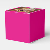 Funny Cranky Cat with Melthday Cupcake Bedankdoosjes (Voorkant Zijde)