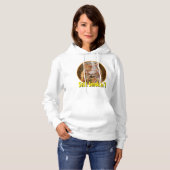 Funny Cranky Cat with Melthday Cupcake Hoodie (Voorkant volledig)