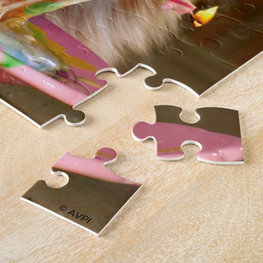 Funny Cranky Cat with Melthday Cupcake Legpuzzel (Zijkant)