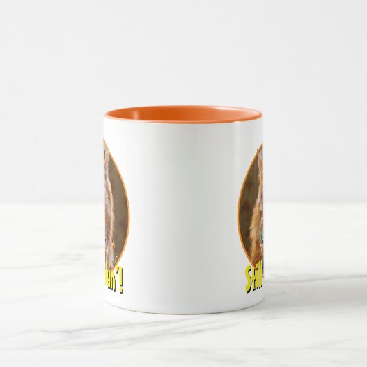 Funny Cranky Cat with Melthday Cupcake Mok (Midden)