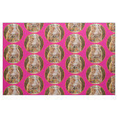 Funny Cranky Cat with Melthday Cupcake Stof (Fat Quarter)