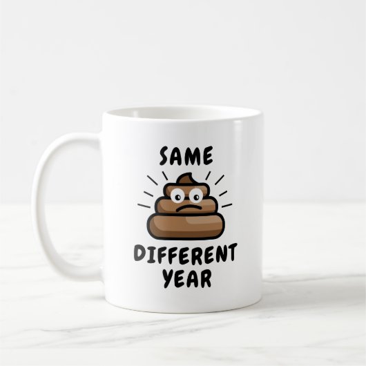Funny Crap Year kerstcadeau Koffiemok (Links)