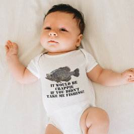 Funny Crappie Vist Panfish Angler Fisherman Romper