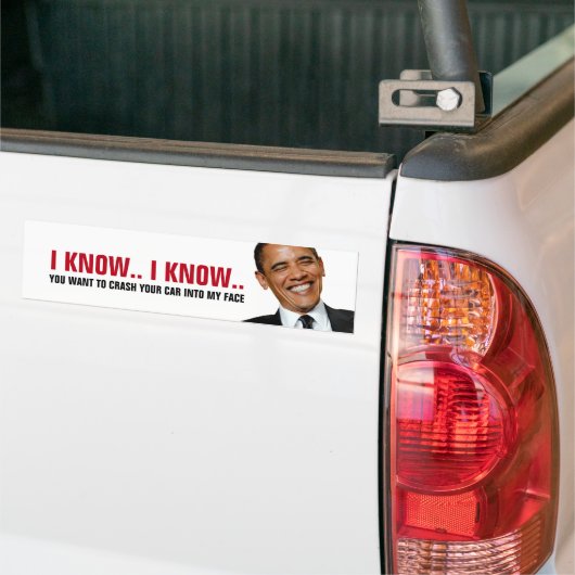 Funny - Crash in Obama Bumpersticker (Op Truck)