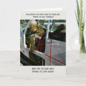 FUNNY CRASH TEST DUMMY FOTO BIRTHDAY KAART (Voorkant)