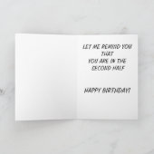 FUNNY CRASH TEST DUMMY FOTO BIRTHDAY KAART (Binnen)