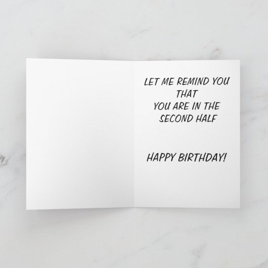 FUNNY CRASH TEST DUMMY FOTO BIRTHDAY KAART (Binnen)