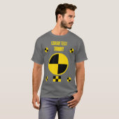 Funny Crash Test Dummy Last Minute Halloween T-shirt (Voorkant volledig)