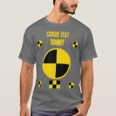 Funny Crash Test Dummy Last Minute Halloween T-shirt (Voorkant)