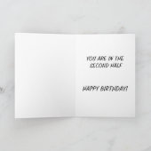 FUNNY CRASH TEST DUMMY PHOTO BIRTHDAY KAART (Binnen)