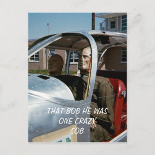 FUNNY CRASH TEST DUMMY PHOTO BIRTHDAY UITNODIGING BRIEFKAART