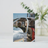 FUNNY CRASH TEST DUMMY PHOTO BIRTHDAY UITNODIGING BRIEFKAART (Staand voorkant)