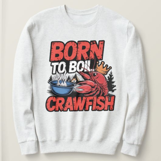Funny Crawfish Boil | Cartoon Crawfish Design Trui (Design voorkant)