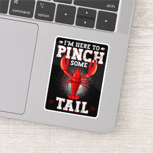 Funny Crawfish Boil, ik ben hier om wat te knijpen Sticker