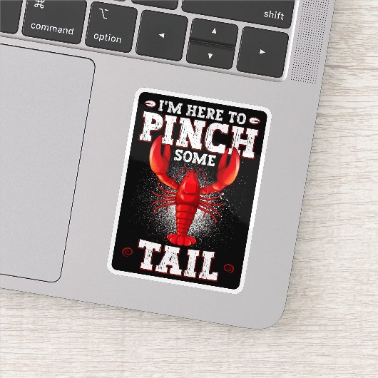 Funny Crawfish Boil, ik ben hier om wat te knijpen Sticker (Detail)