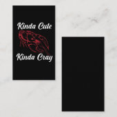 Funny Crawfish Boil Kinda Cute Kinda Cray Visitekaartje (Voorkant / Achterkant)