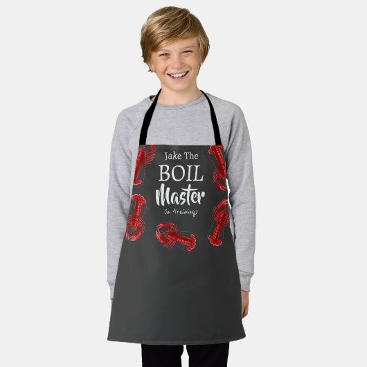 Funny Crawfish boil Master in training Dark Grey Schort (Gedragen)