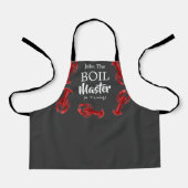 Funny Crawfish boil Master in training Dark Grey Schort (Voorkant)