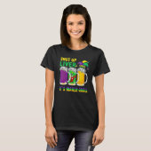 Funny Crawfish Boil Shut Up Liver Mardi Gras Beer  T-shirt (Voorkant volledig)