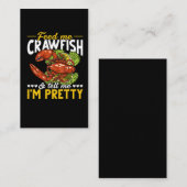 Funny Crawfish Quote Seafood Foodie Visitekaartje (Voorkant / Achterkant)